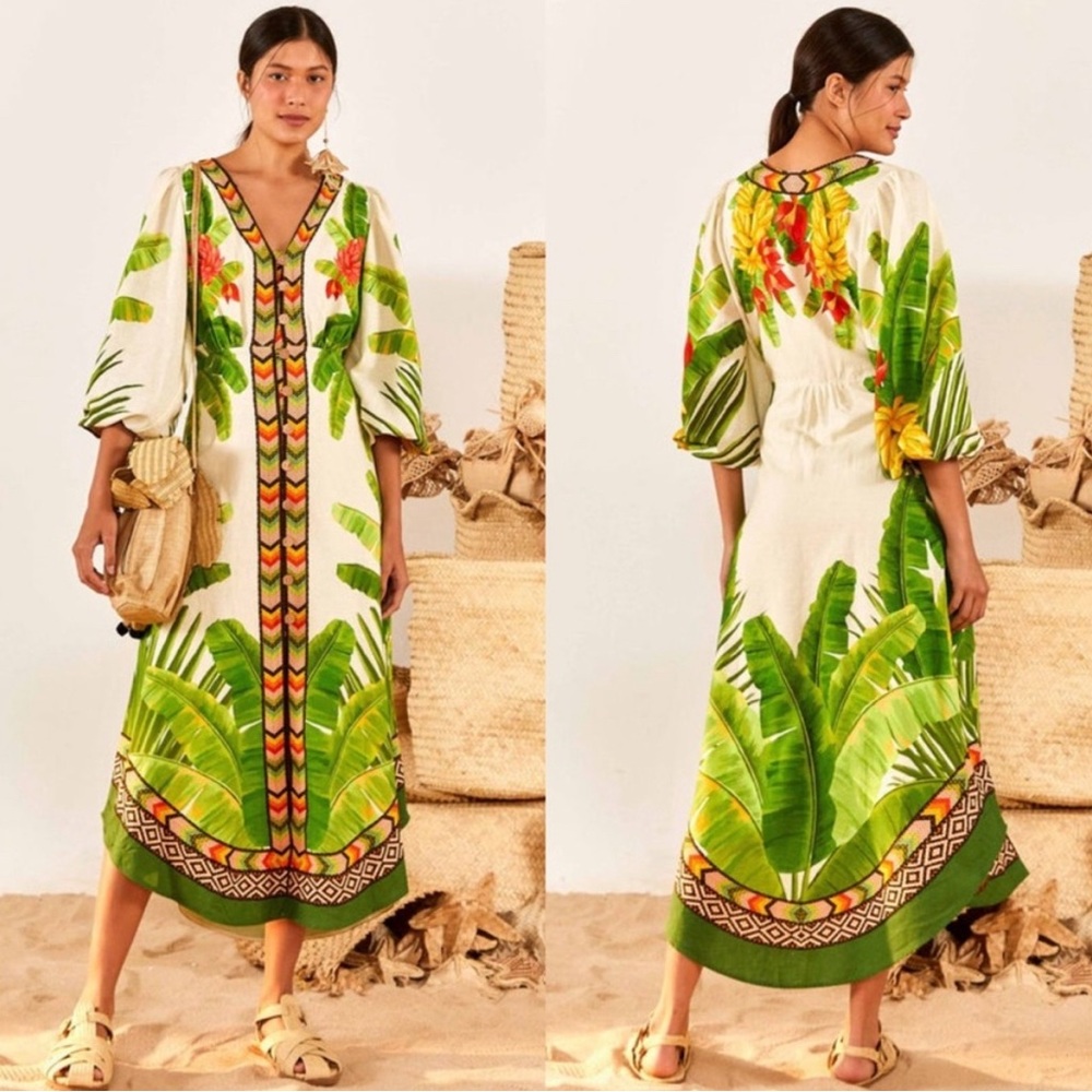 FARM Rio Fresh Forest Midi Dress